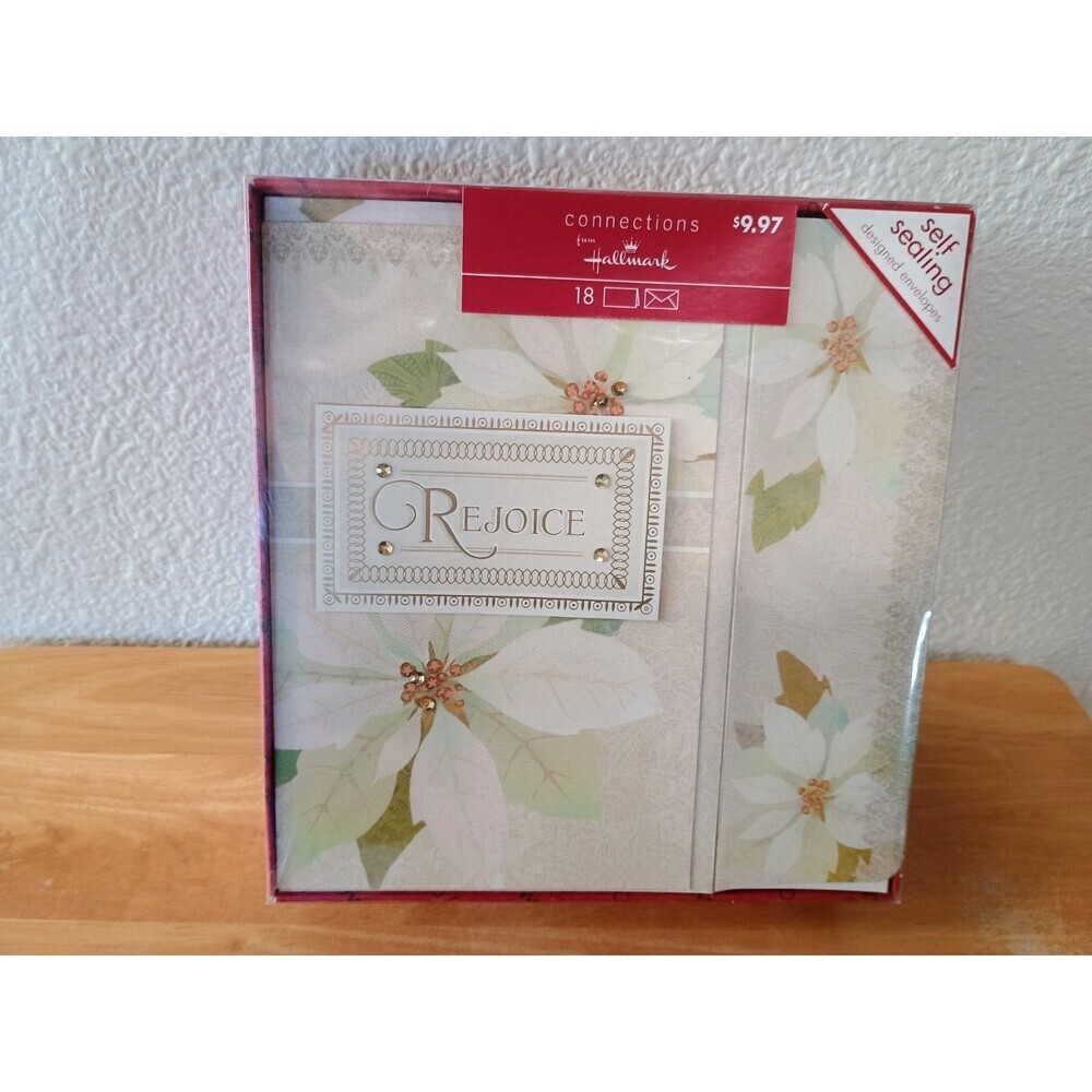 Hallmark Holiday Cards with Designed Self-Sealing Envelopes, 18 Count - Older